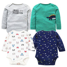 Load image into Gallery viewer, 4 PCS/LOT Soft Cotton Baby Bodysuits
