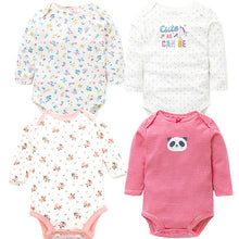 Load image into Gallery viewer, 4 PCS/LOT Soft Cotton Baby Bodysuits
