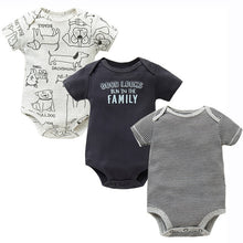 Load image into Gallery viewer, 3PCS/LOT Soft Cotton Baby Bodysuit Fashion Baby