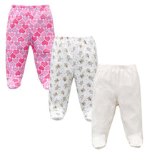 Load image into Gallery viewer, 3PCS/Lot Spring Autumn Footed Baby Pants 100% Cotton