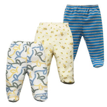 Load image into Gallery viewer, 3PCS/Lot Spring Autumn Footed Baby Pants 100% Cotton