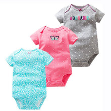 Load image into Gallery viewer, 3PCS/LOT Soft Cotton Baby Bodysuit Fashion Baby